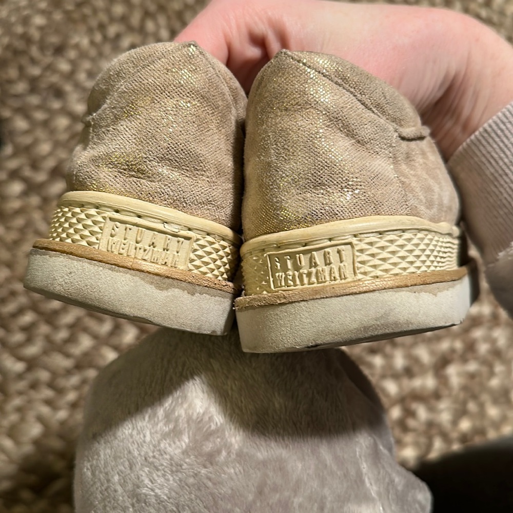 Stuart Weitzman Leopard Print Glittery Sneakers - image 6